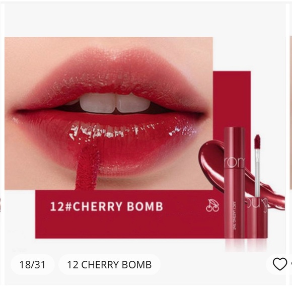 Cherry Bomb lip tint/stain - Rom&nd #12 - Picture 5 of 10